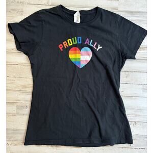 Proud Ally Pride Tee Tshirt sz M
